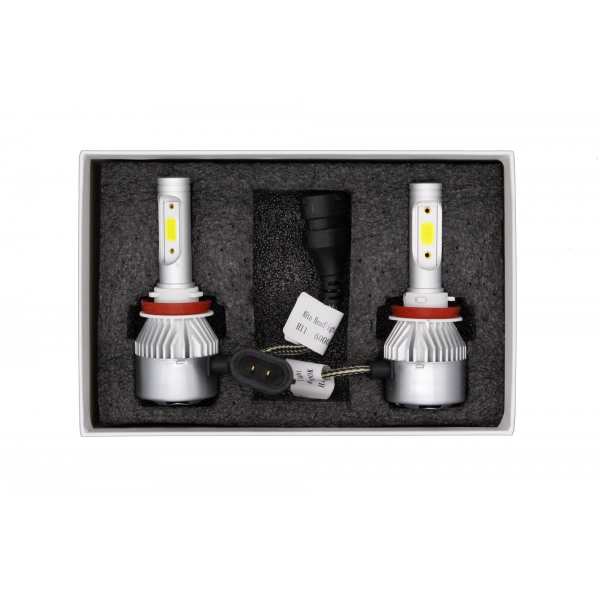 Светодиодные автолампы MYX C9 H11 12V 25W COB 6000K цена за 2шт.